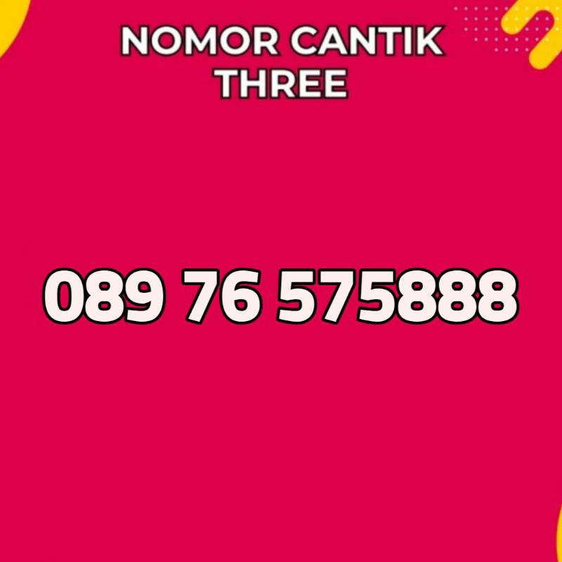 Nomor cantik 3 11 digit 5758 maju mapan kartu perdana tri
