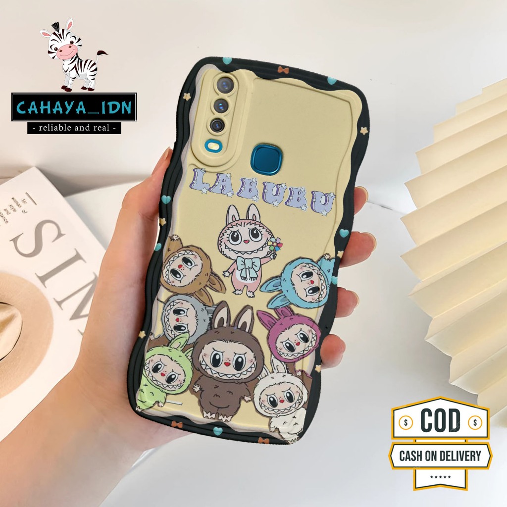 Softcase Gelombang untuk For Vivo Y12 / Y12i / Y15 / Y17 / Y12S / Y20 / Y20S  Case Casing Ponsel hp 