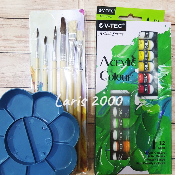 

KODE B25N Cat Akrilik Palet Lukis Kuas