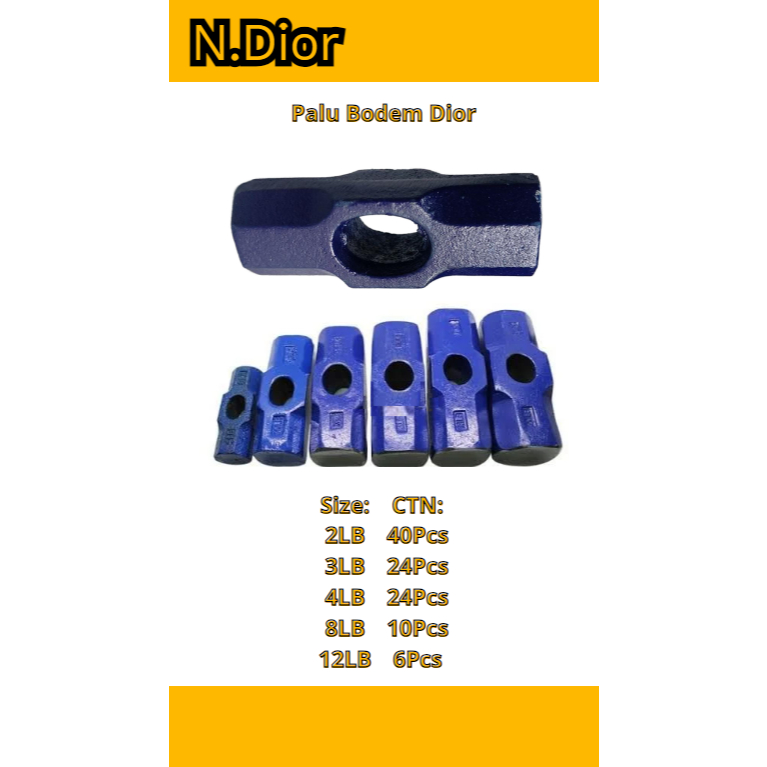 PALU BODEM MARTIL BESAR / PALU BATU BODEM BESAR DIOR MURAH BERKUALITAS 2LB, 3LB, 4LB, 8LB, 12LB