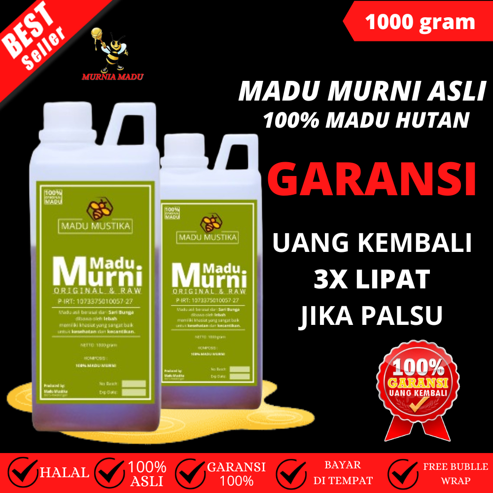 

Madu Hasil Lebah Hutan 100% Murni Tampa Campuran Apapun