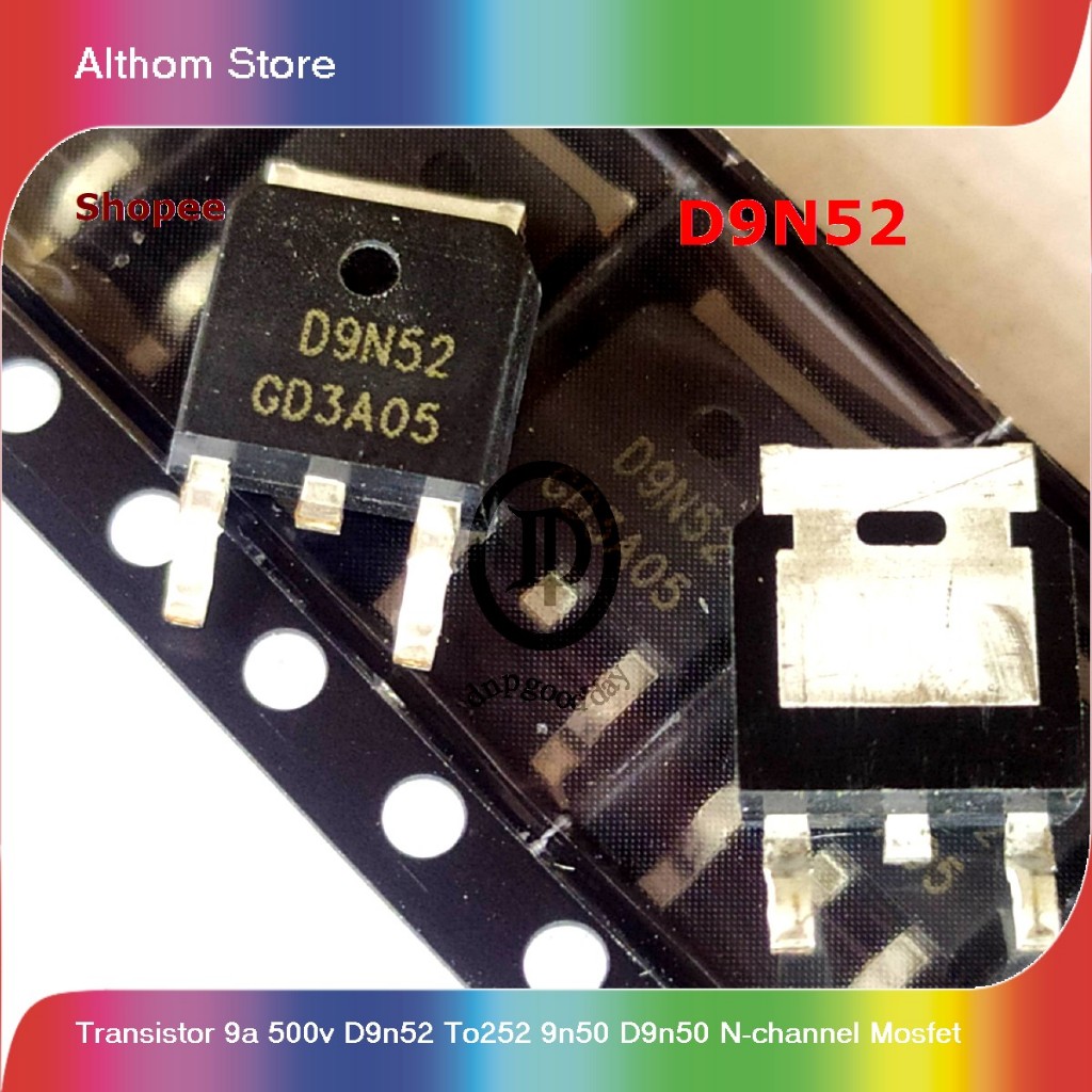 transistor 9a 500v d9n52 to252 9n50 d9n50 n-channel mosfet