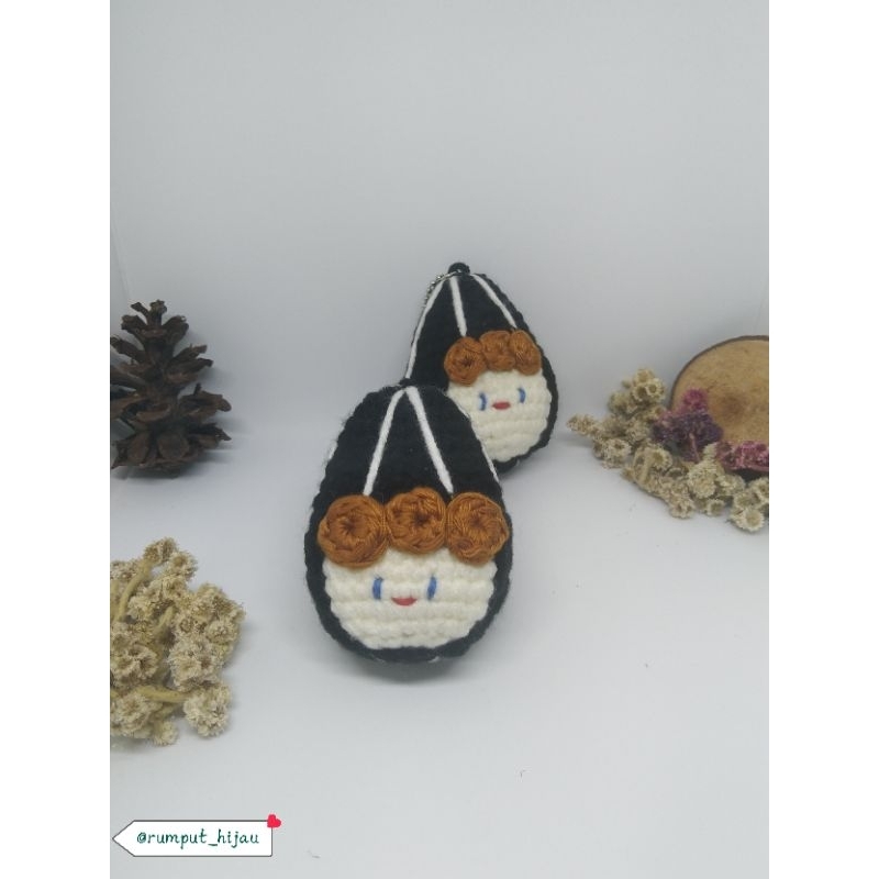 Amigurumi biji bunga matahari | Keychain Amigurumi | Amigurumi Kuaci