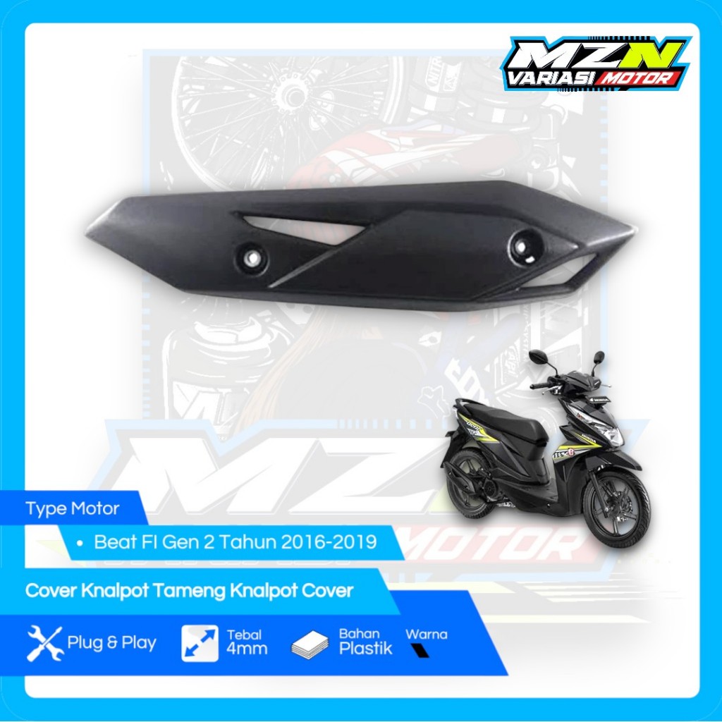 Cover Knalpot Beat FI Tameng Knalpot Beat FI Cover Knalpot Beat ESP 2016-2019