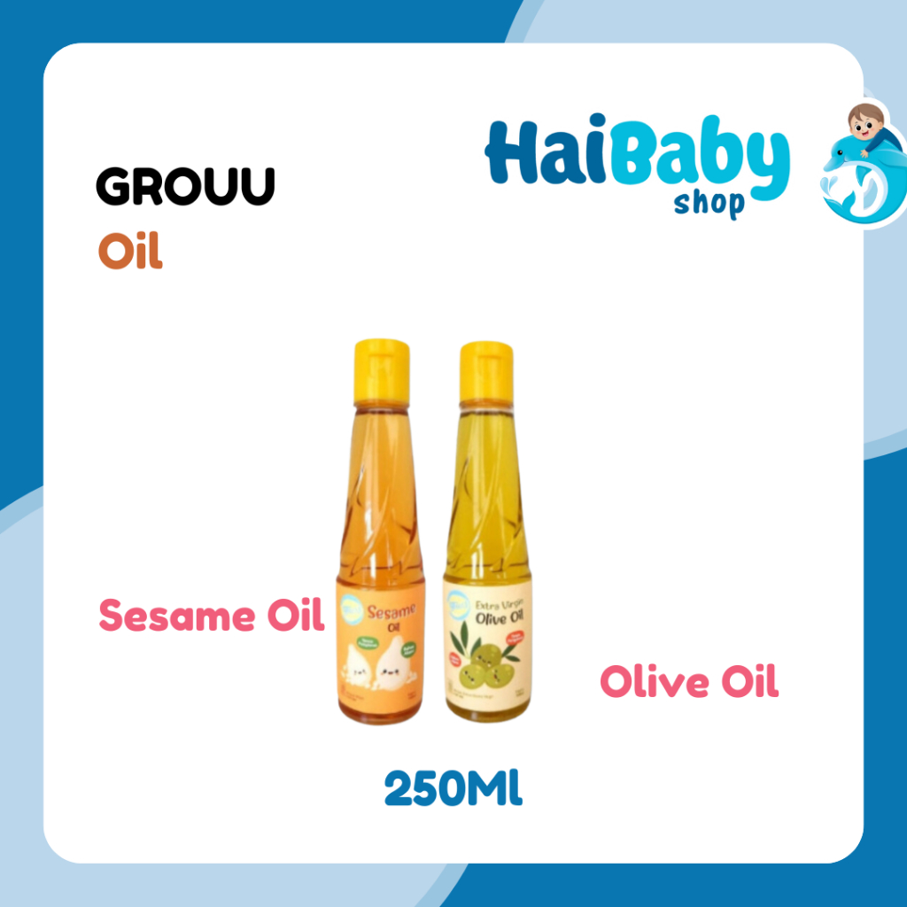 

Grouu - MPASI Virgin Olive Oil & Sesame Oil Minyak Wijen - BB Booster (145ml)