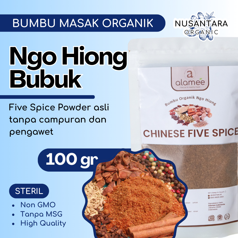 

ALAMEE Bubuk Ngo Hiong Chinese Five Spice 100 gram Bumbu Masak Dapur Organik Rempah Rimpang