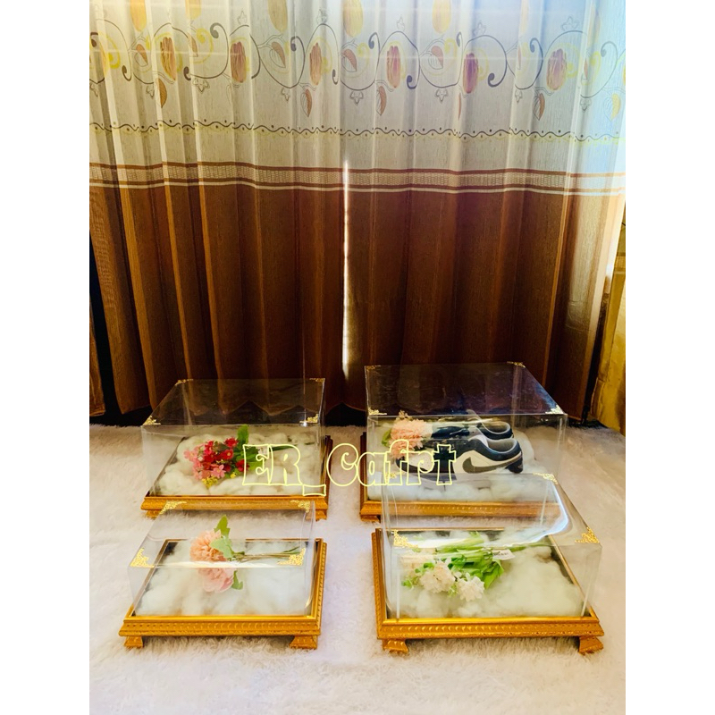 

Box hantaran pernikahan isi 4 kotak lengkap dengan tutup mika dan kaki