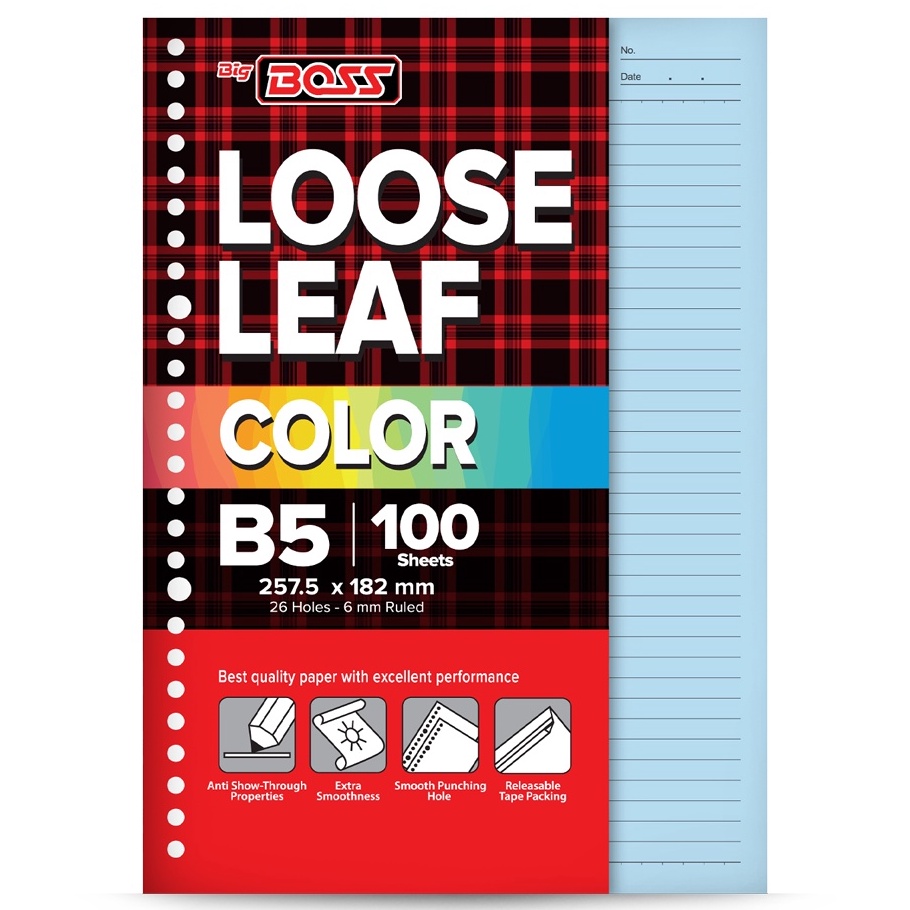 

Spesial Boss Loose Leaf B5 1 Lembar Blue BBO LL 1 B5 18