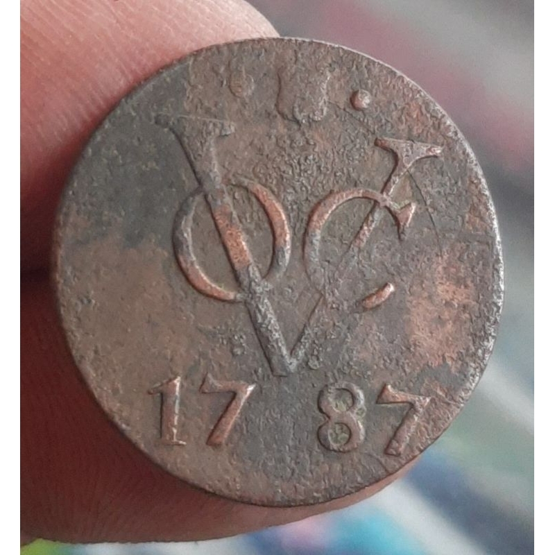 KS143 Koin Voc 1 Duit Utrecht 1787