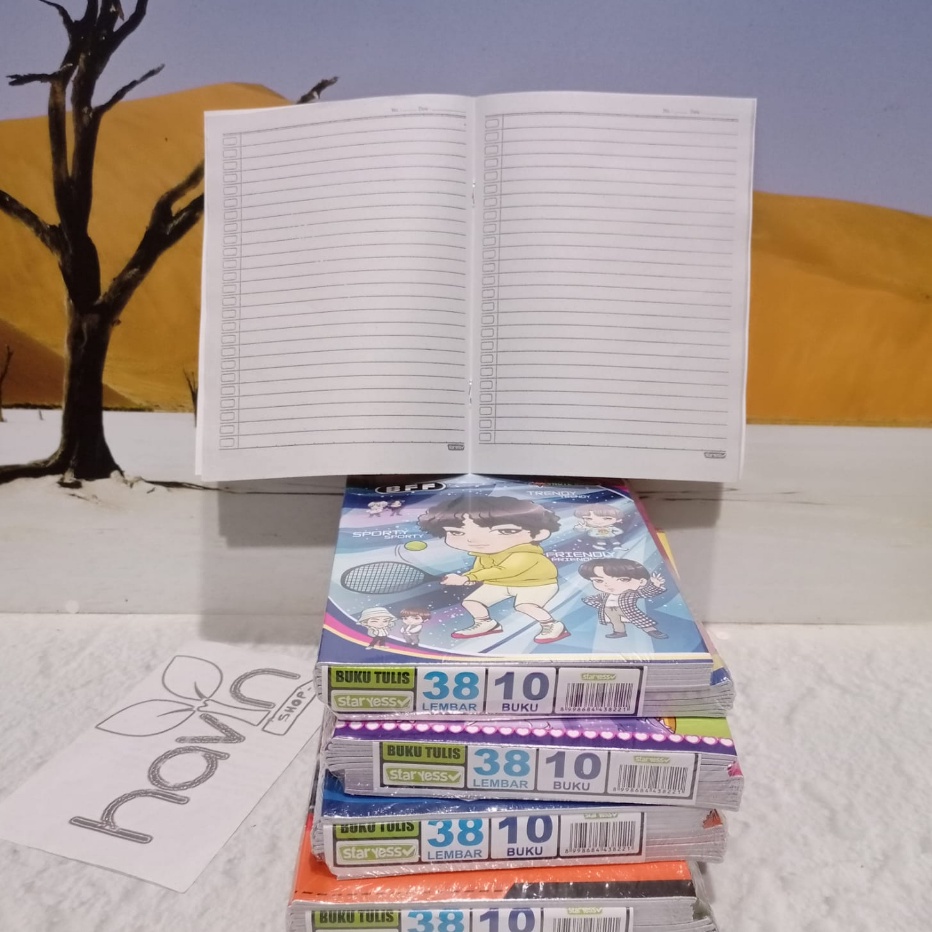 

HJ6 BACA KETERANGAN BARANG 1pc buku tulis gambar 38 Lembar