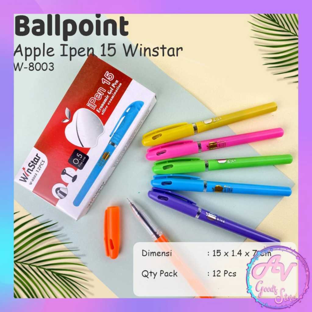 

Ballpoint Gel Apel Eselon G-8003 (12pcs) / 1Lusin Pulpen Gel Office Polos