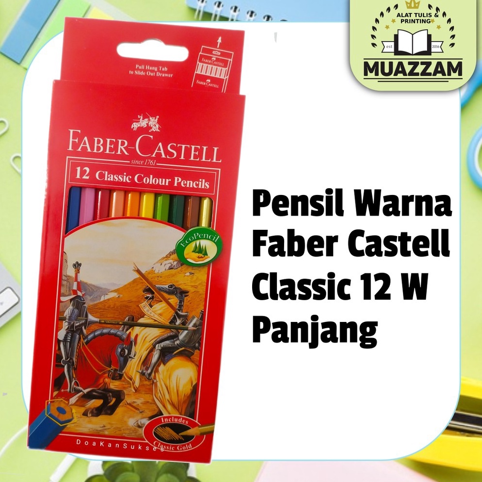 

KODE E43D FaberCastell Pensil Warna Classic 12 L