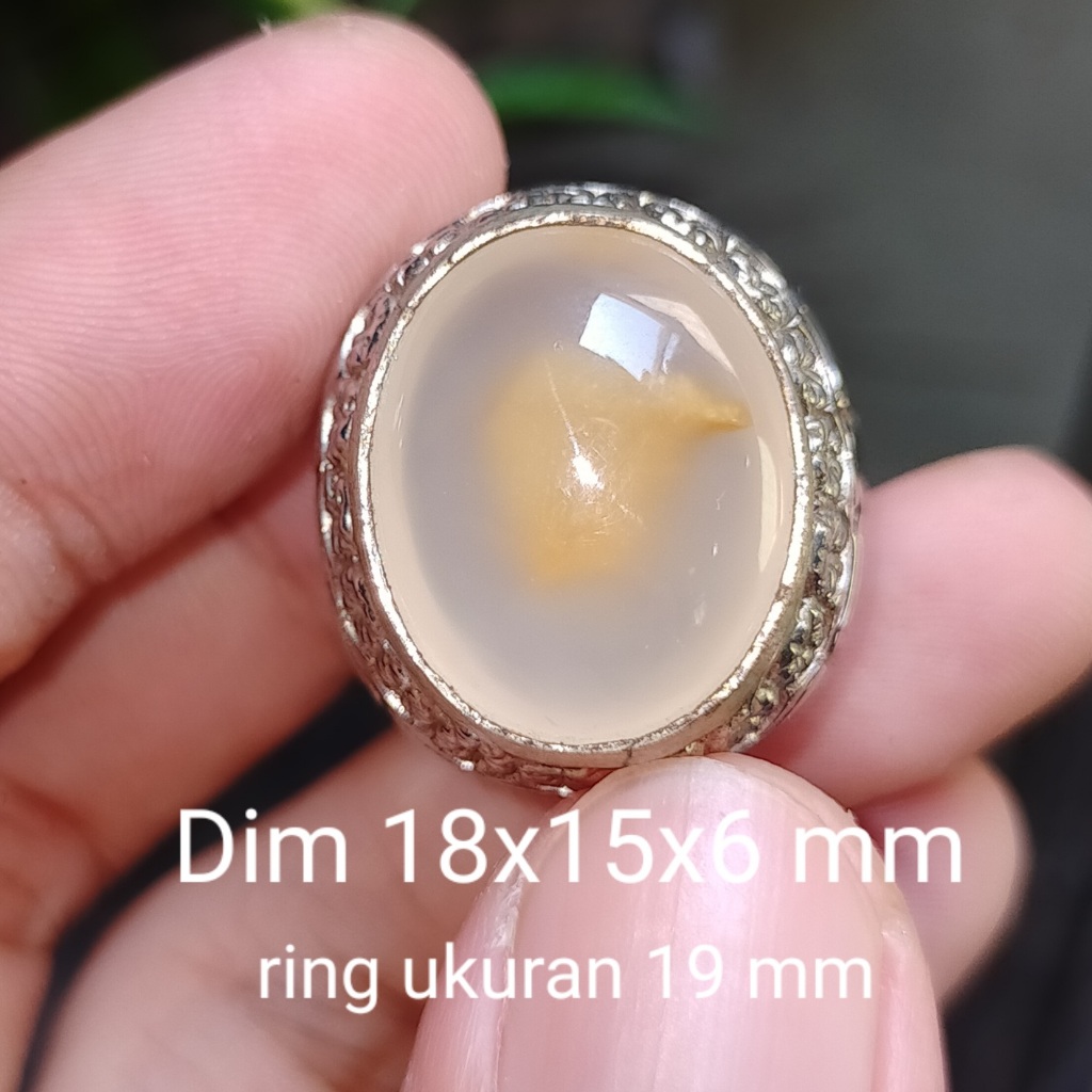 BATU AKIK PUTIH ANTIK MOTIF DALAM KANTONG SEMAR BATU NATURAL cek batu lainnya yaman api wulung opal 