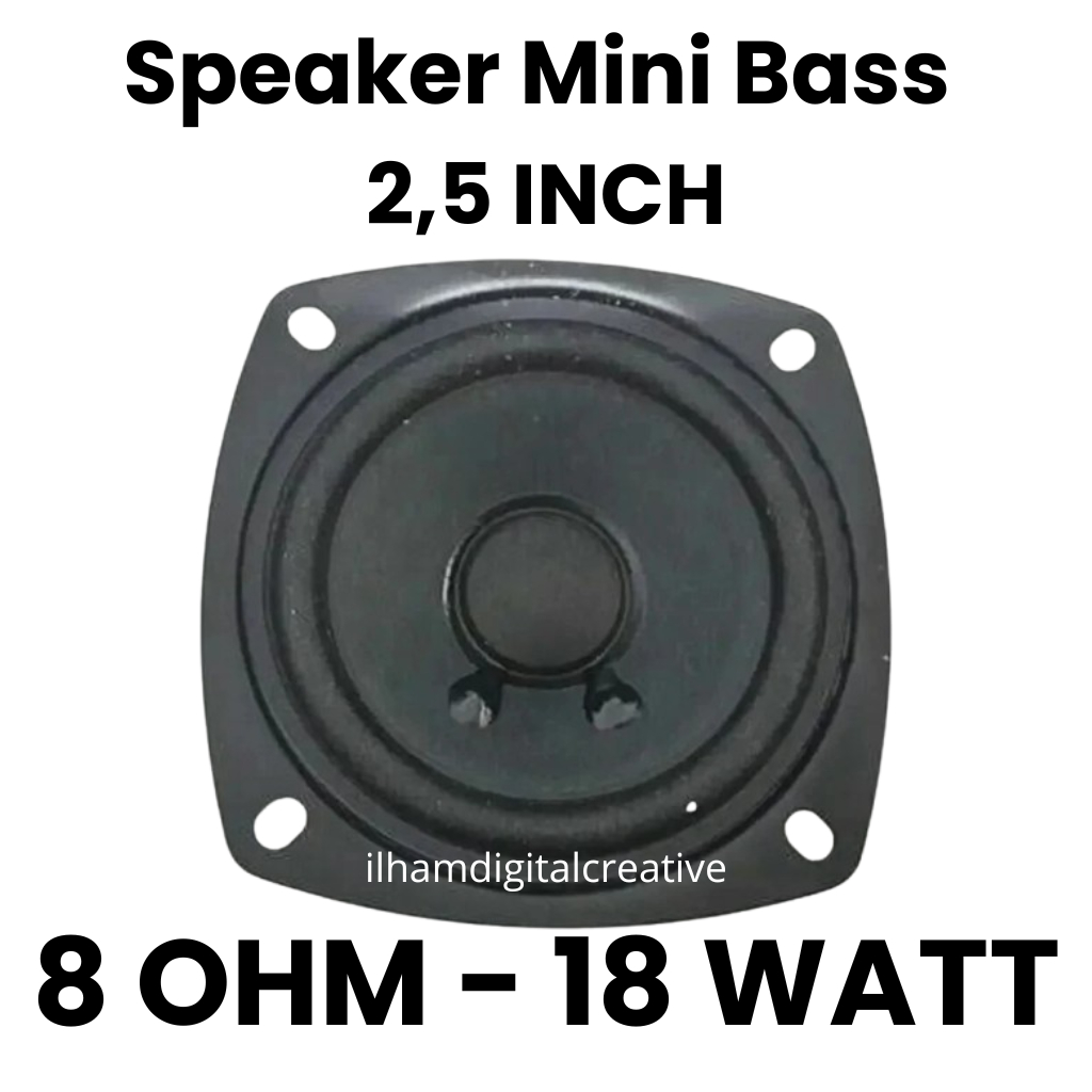 Speaker Mini 2.5 inchi 18W 8ohm Bluetooth Super Bass High Premium