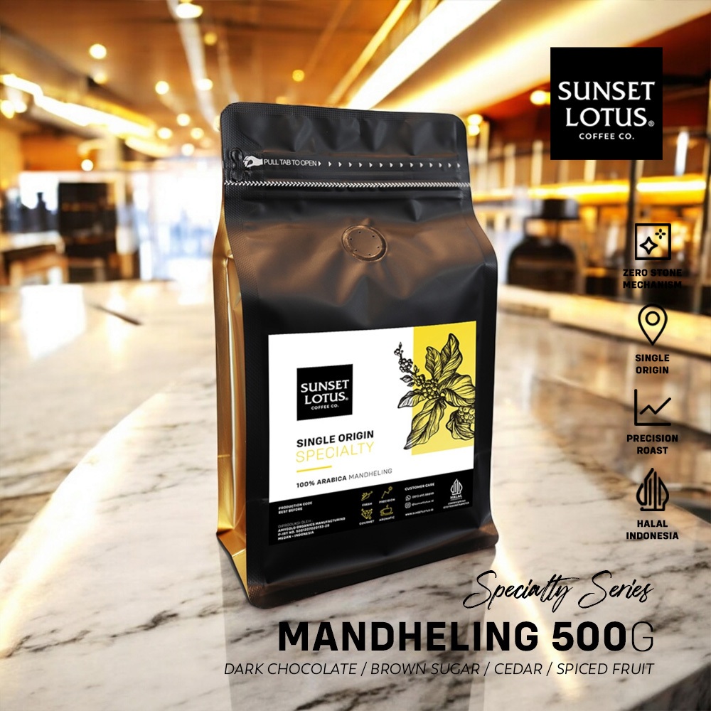 

Sunset Lotus Specialty Arabika Mandheling 500g
