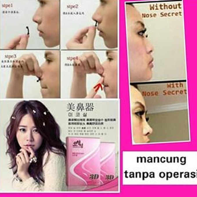 Restock NOSE SECRET  MANCUNG TANPA OPERASI  PEMANCUNG HIDUNG INSTAN  Pemancung Hidung KOREA  Nose Se