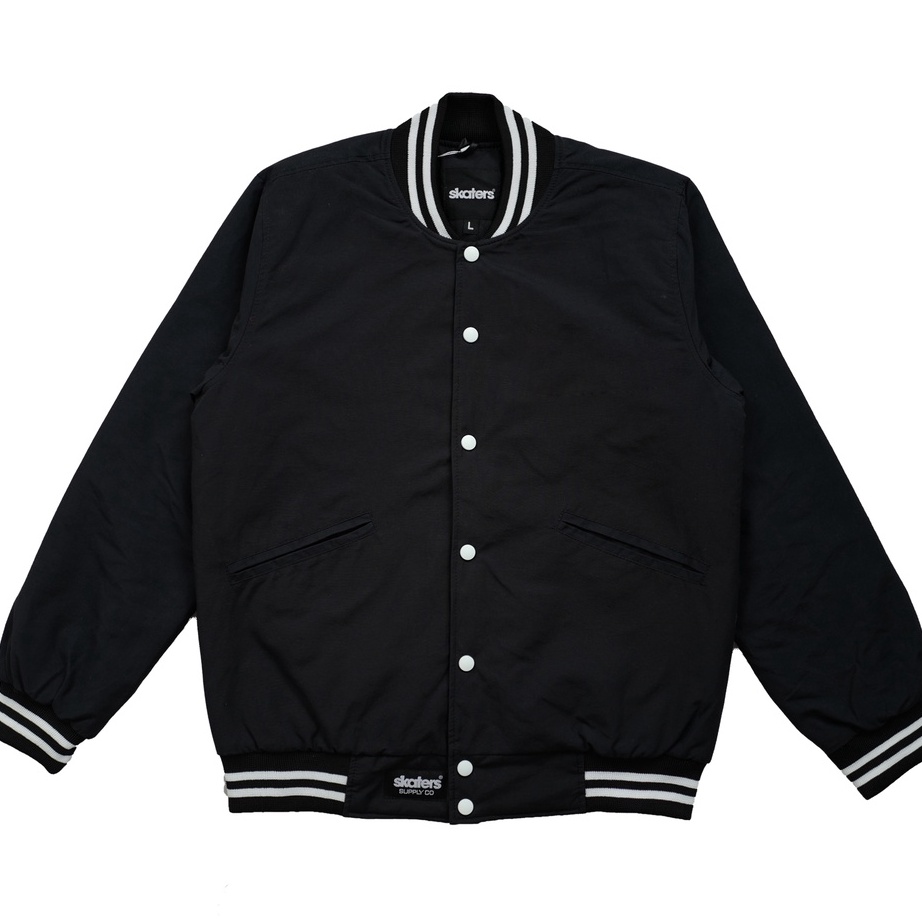 SPESIAL AWAL TAHUN Skaters Varsity Jacket Premium TD17 Black XXLVD43