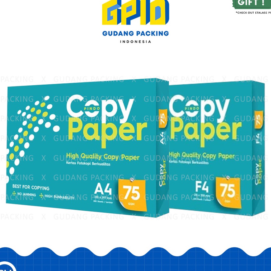 

Promo COPY PAPER Kes HVS A4 F4 75 Gsm