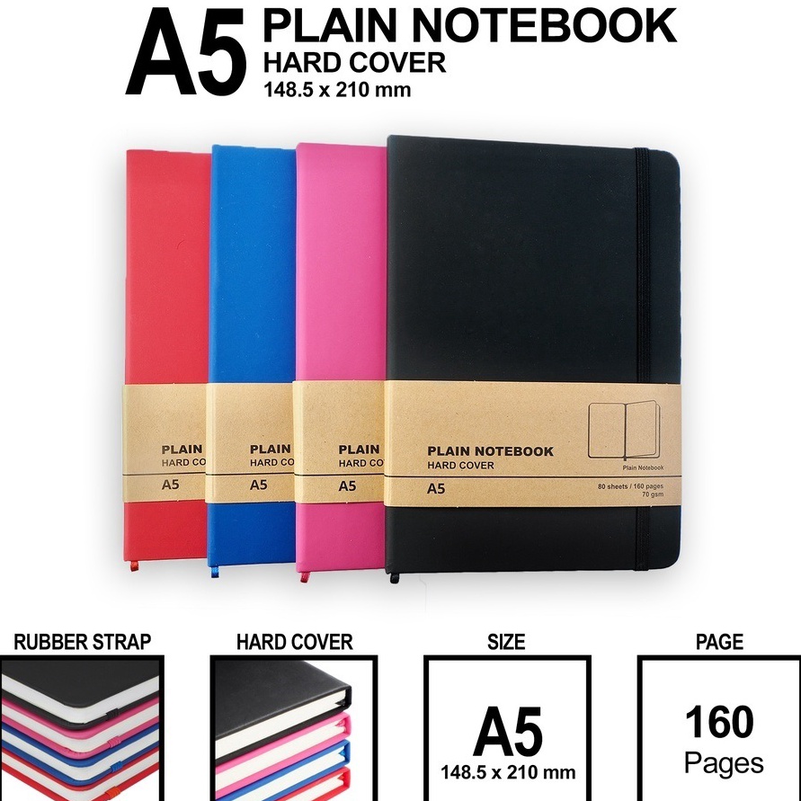 

KI3 Notebook Polos Jurnal Catatan Gambar Sketsa Hardcover A5