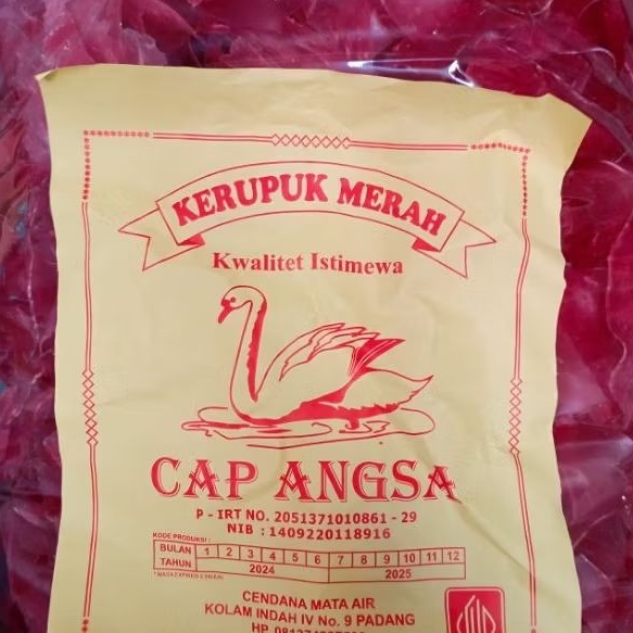 

Kerupuk Merah Cap Angsa Asli Padang 250gr