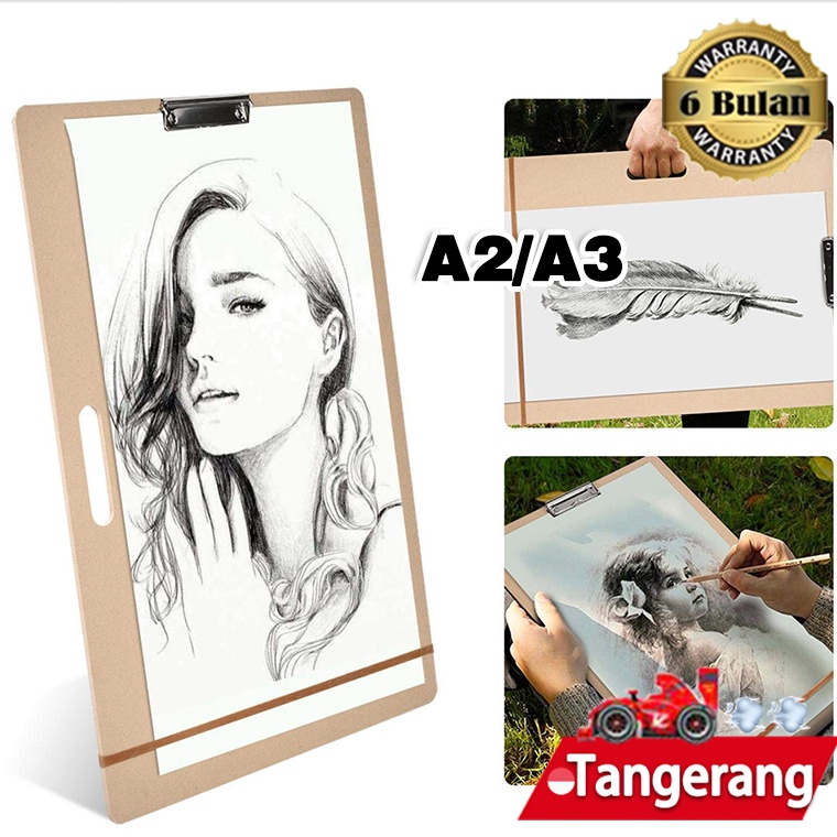 

Borong Stock A2A3 Sketch Board Wooden Painting Sketchboard Papan Gambar Kayu Art Supplies