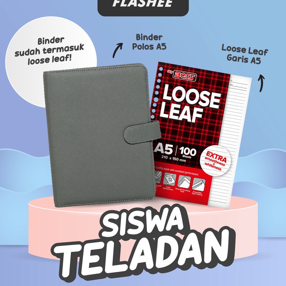 

FG2 Flashee Binder A5 Set Sudah Termasuk Loose Leaf Isi 1 Lembar Siswa Teladan