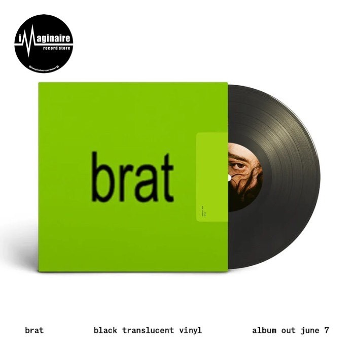 Vinyl / Piringan Hitam Charli XCX - Brat LP -Black Ice Coloured-
