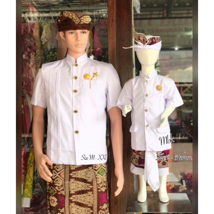 Cepaat Jas Anak Baju Bali Anak Kemeja Formal Safari Pakaian Adat Bali Rare
