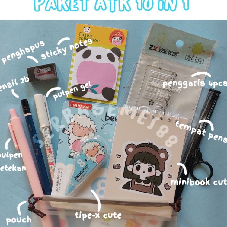 

Super Korting serbagemes88 SET ALAT TULIS LENGKAP 1 in 1 KARAKTER LUCU STATIONERY LENGKAP