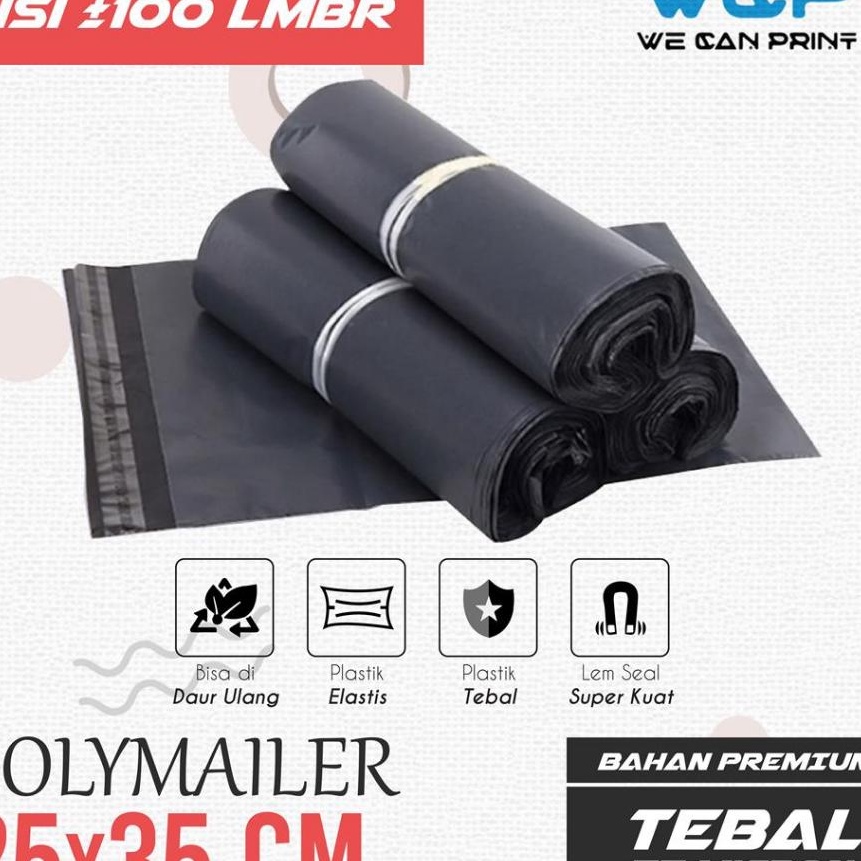 

Istimewa 25x35 POLYMAILER Plastik Packing SEMLOSSY Ukuran 25 x 35 cm isi 1 pcs