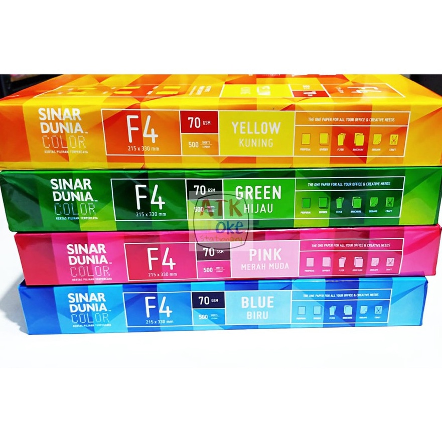 

KI3 Sidu Kes HVS Warna F4 7gsm