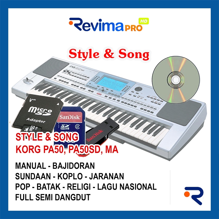 Flashdisk Emulator Style Song Keyboard KORG PA50FD Siap Manggung