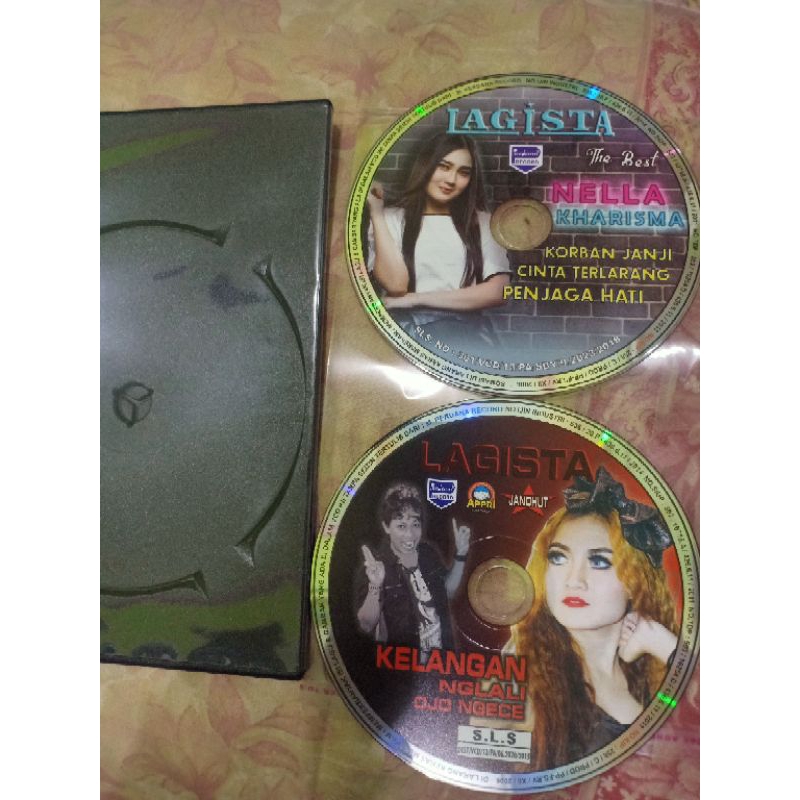 KASET VCD LAGISTA BEST NELLA KHARISMA &LAGISTA KELANGAN TANPA COFER BONUS BOX