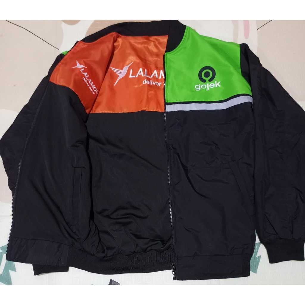 JAKET GOJEK LALAMOVE LOGO BORDIR