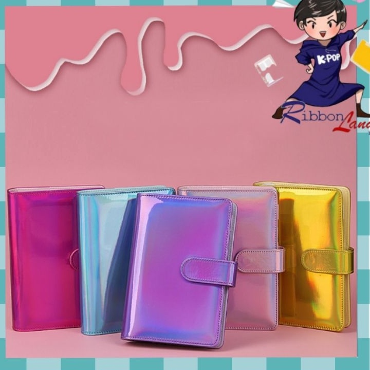 

HJ6 A6 Binder Kulit Hologram Glossy Skin 6 Ring