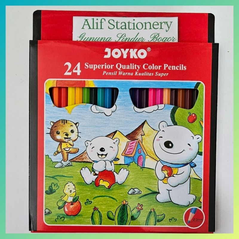 

Pensil Warna Joyko CP-24PB isi 24 Warna