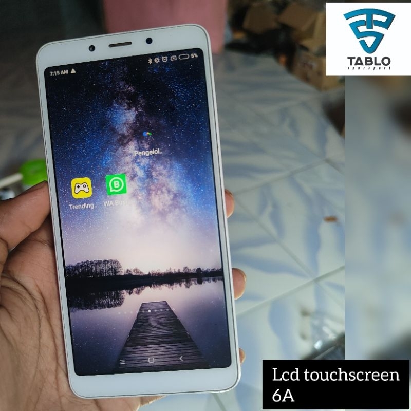 lcd touchscreen frame Xiaomi Redmi 6 6A  original copotan hp