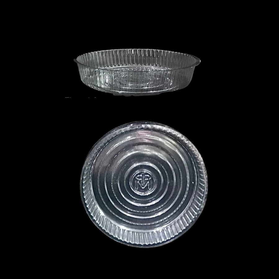 

10 Pcs Tray Mika Puding Bulat 20 Cm Mika Alas Cake Kue Agar-Agar Tray Alas Puding Bahan Tebal