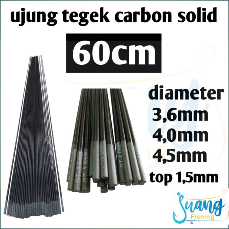 Ujung Tegek Karbon Solid 60cm