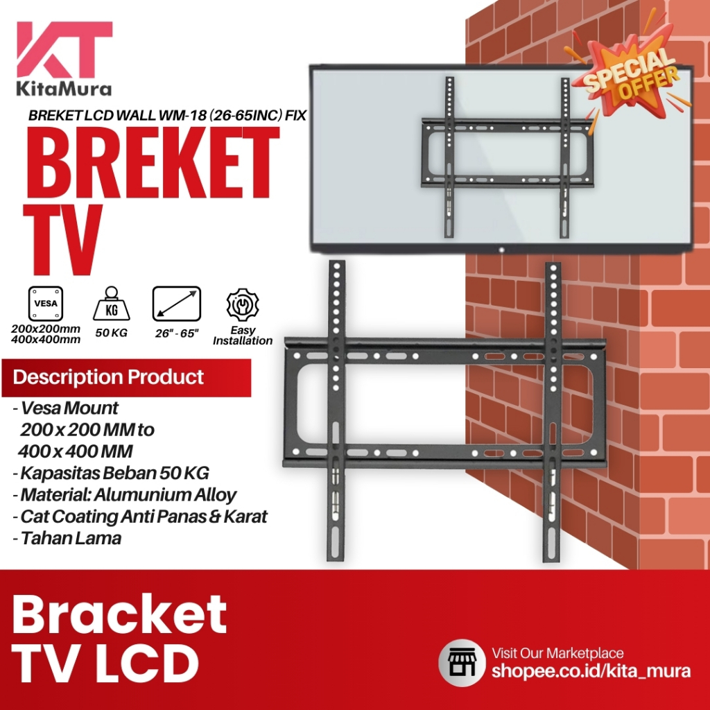 Bracket TV Monitor LCD & LED Universal || Bracket TV Monitor
