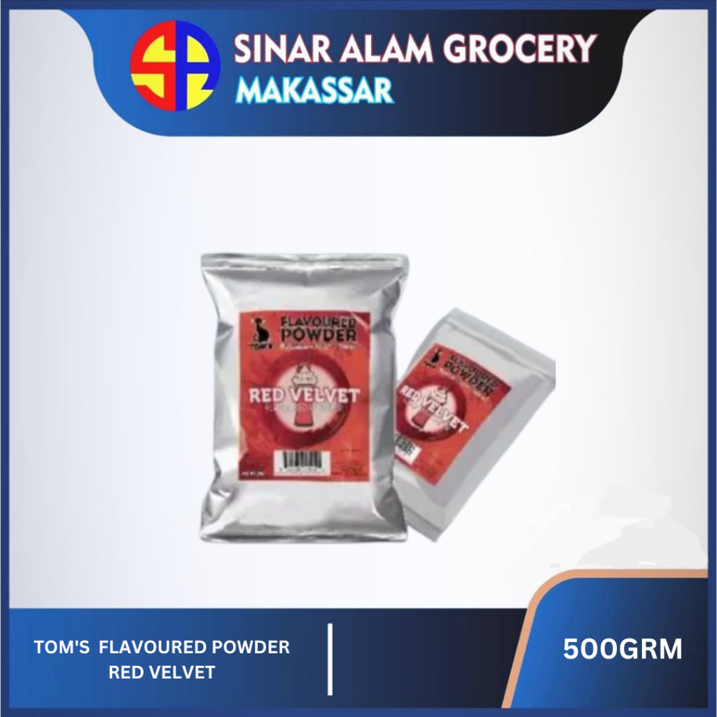 

TOM'S FLAVOURED POWDER red velvet/BUBUK MINUMAN TOMS 500grm