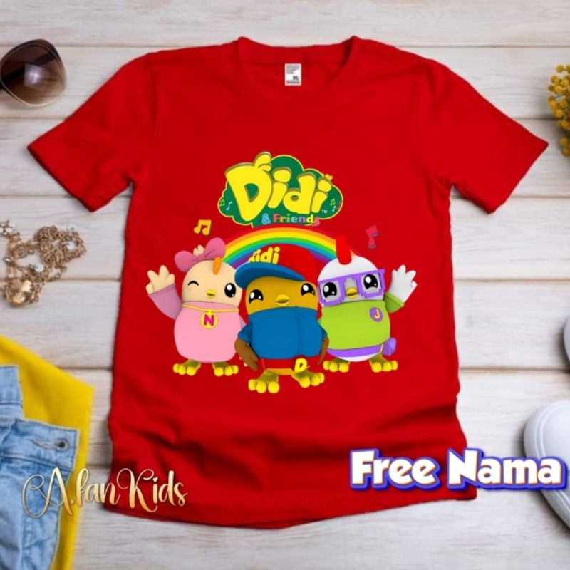 baju didi and friends kaos anak