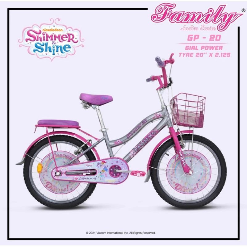 SEPEDA MINI FAMILY 20 GIRL POWER
