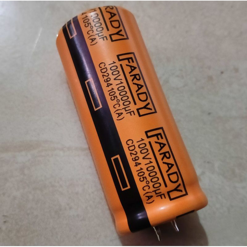 Elko Farady 10000uf 100v Diamter 3cm tinggi 7cm Elko 10000uf 100v diameter 3cm pengganti power built