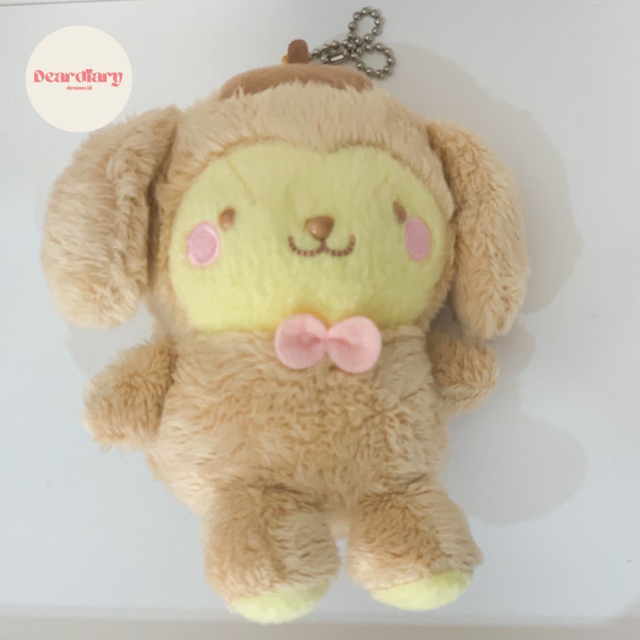pompompurin plush/doll/boneka dog bagcharm/keychain sanrio
