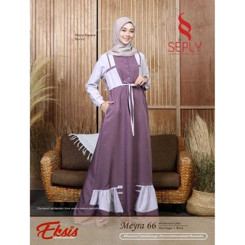 SEPLY GAMIS DEWASA PROMO MEYRA 66 MUSHROOM LILAC XXL