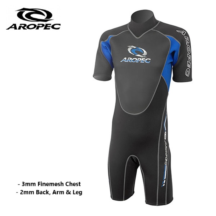 Aropec Wetsuit Shorty Climax Neoprene 3/2mm / Baju Diving Scuba Pendek