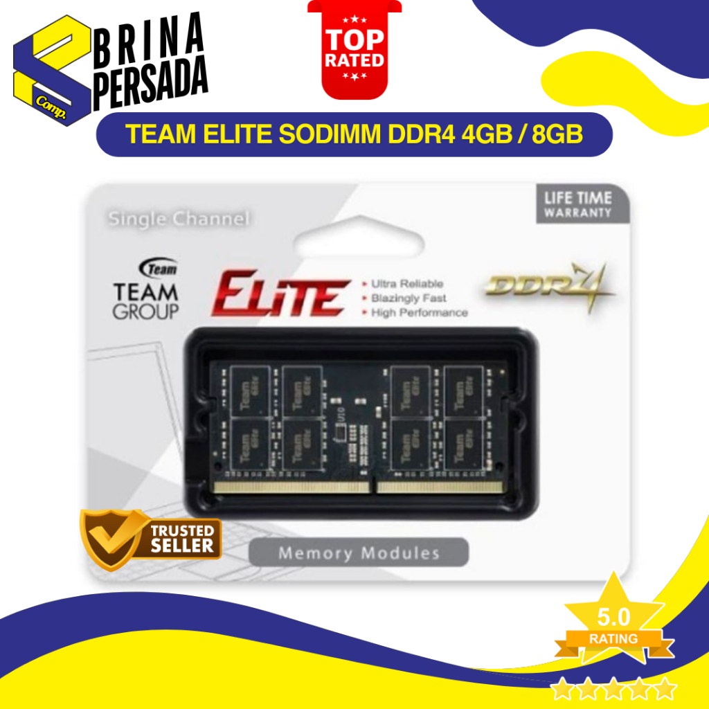 Team Elite SODIMM DDR4 4GB / 8GB / 16GB Memory Laptop Notebook