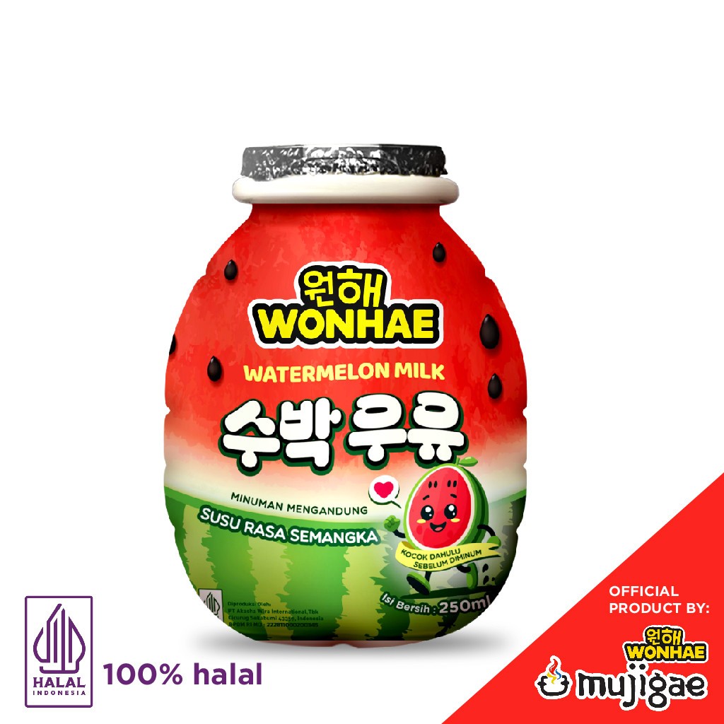 

wonhae banana milk watermelon 250ml - wonhae watermelon milk