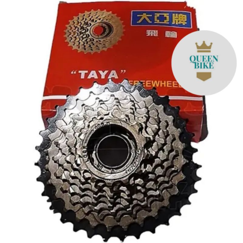 Freewheel Sproket Sepeda Gir Ger Susun Tumpuk Sepeda 9 Speed 13t-32t Drat Ulir TAYA